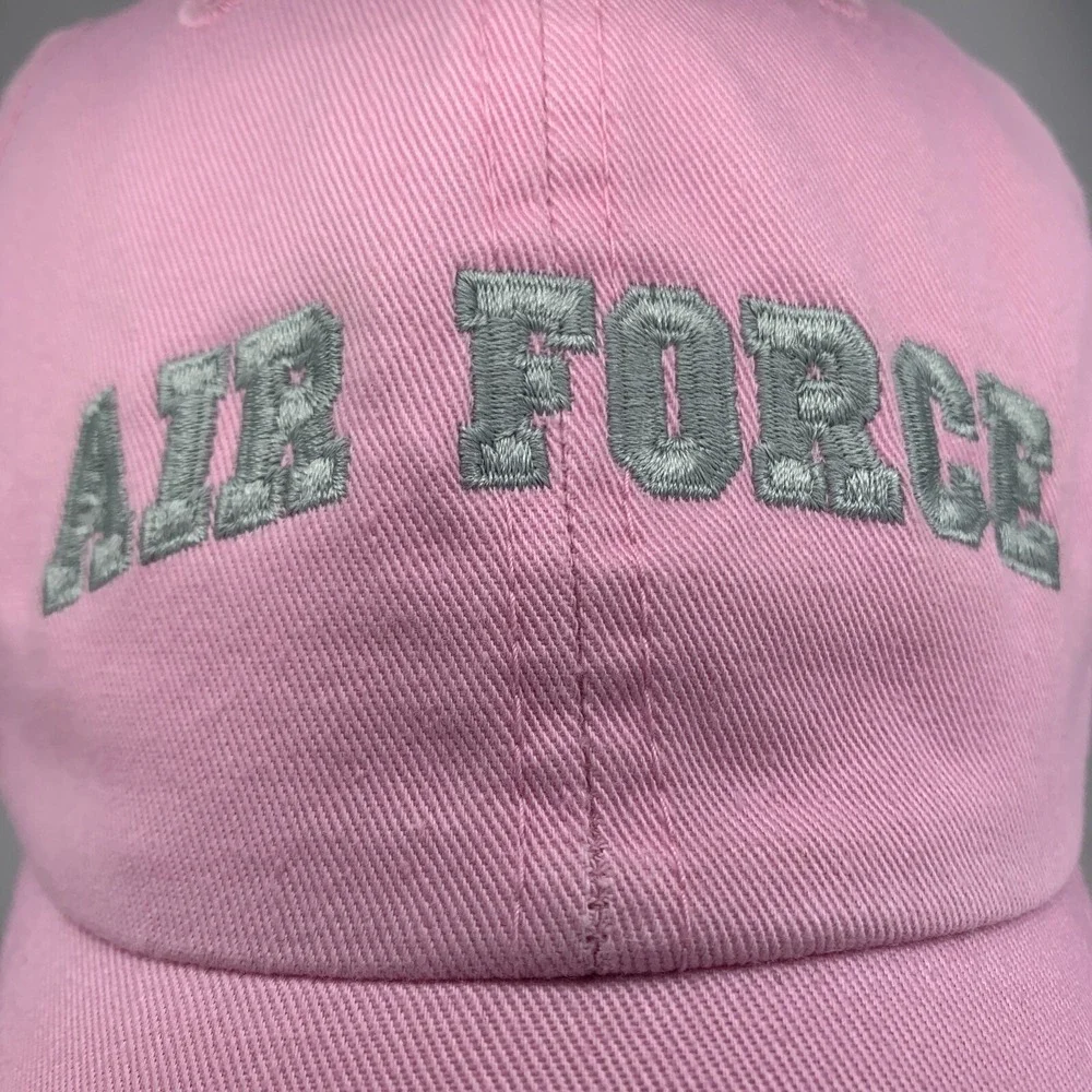 U.S. Air Force Hat Women's USAF Pink Embroidered Strapback Baseball Cap w/ Tag